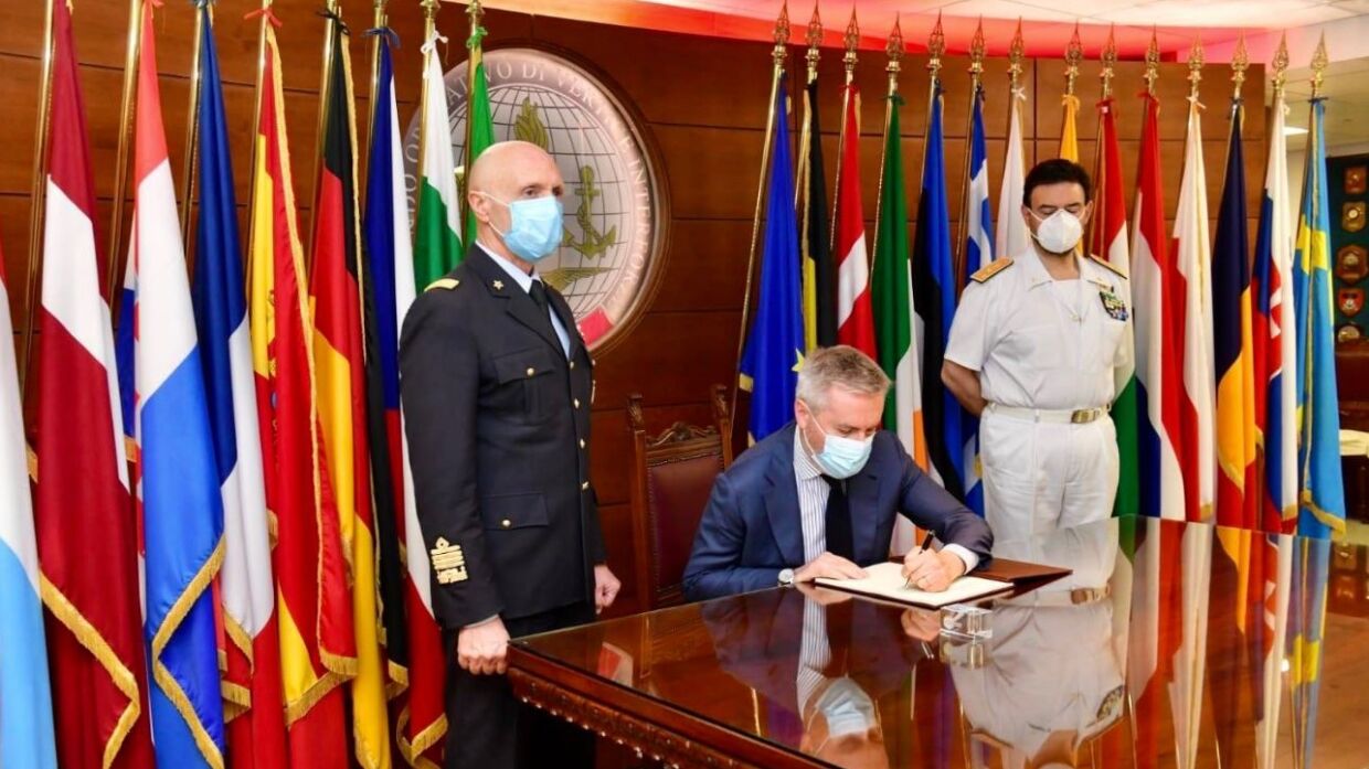 Italian Minister of Defense visits IRINI headquarters