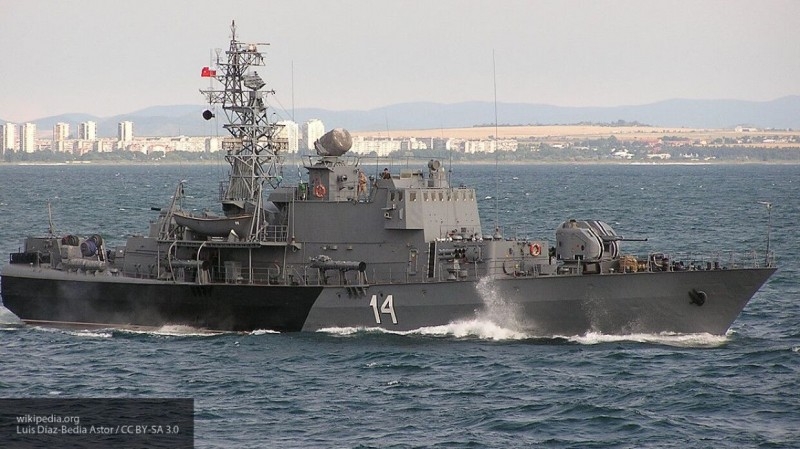 Russian military in one message deployed a NATO corvette from the coast of Crimea