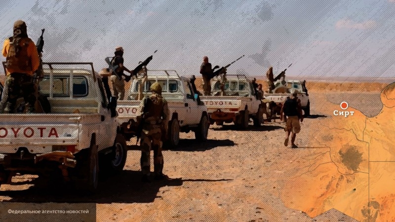 Militants PNS Libya pulls to Sirte 60 pieces of military equipment