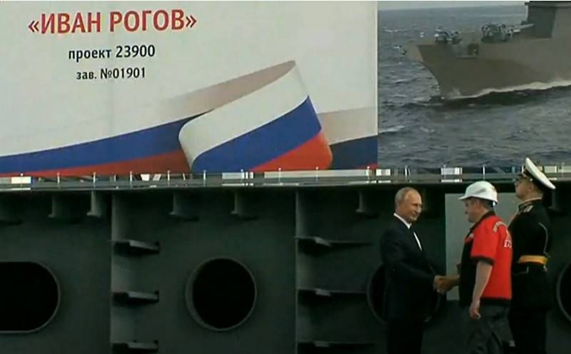 And UDC, and submarines: A single day of laying down warships has passed in Russia