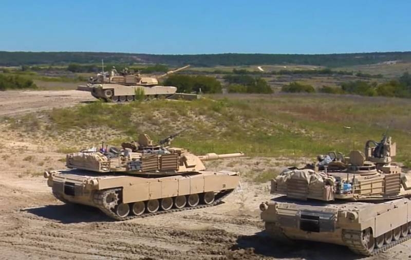During military exercises in the United States, one tank fired at another