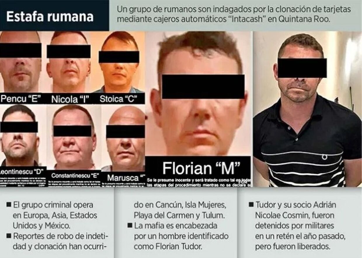 From Romania to Cancun: how the gang of the Riviera Maya robbed Mexican tourists