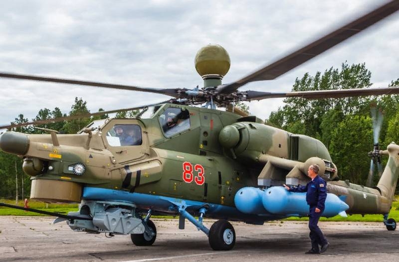 Combat training couple «Night hunters» Mi-28UB entered the Leningrad Army