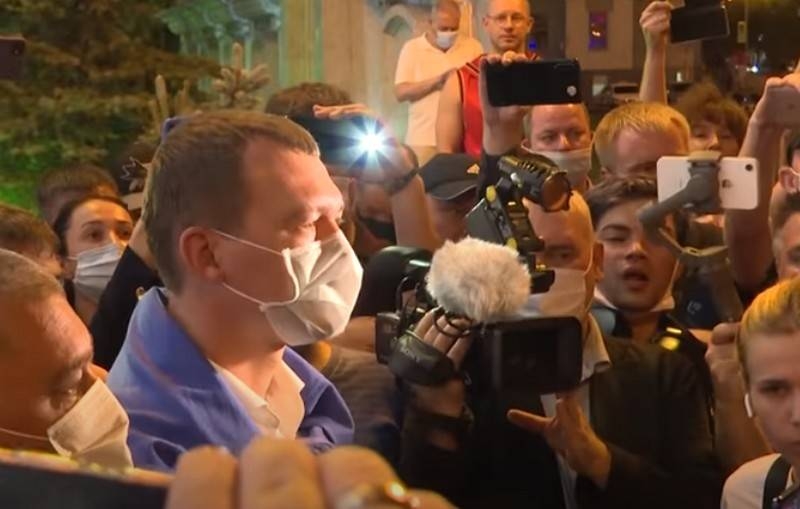 Khabarovsk said, that Degtyarev communicated with dummy, not with the protesters
