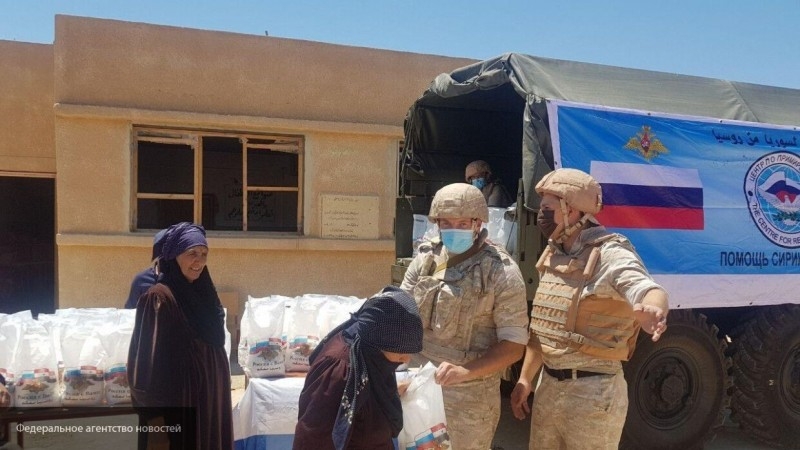 Los habitantes de la provincia siria de Es-Suwayda agradecieron a Rusia por la ayuda humanitaria