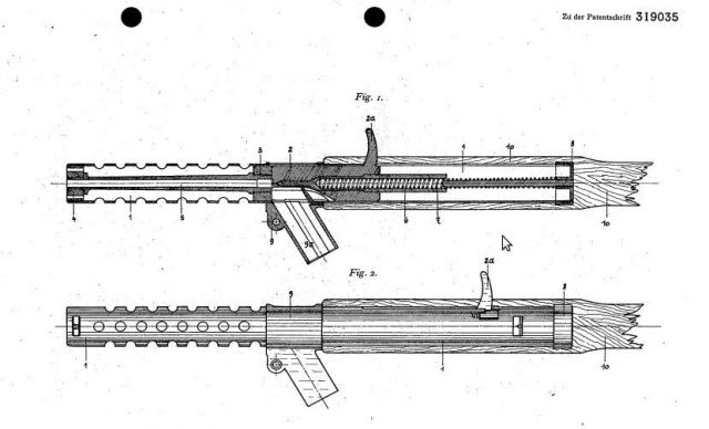 Patents Schmeisser brothers. Structure MP-18 