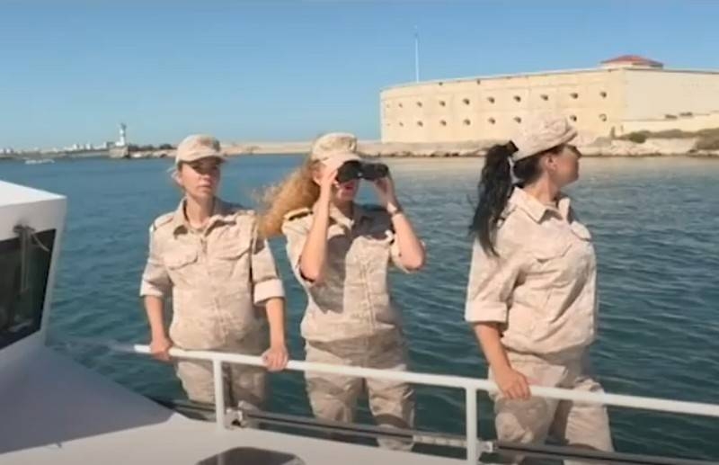 The Black Sea Fleet has completed an experiment to create a female crew of a patrol boat