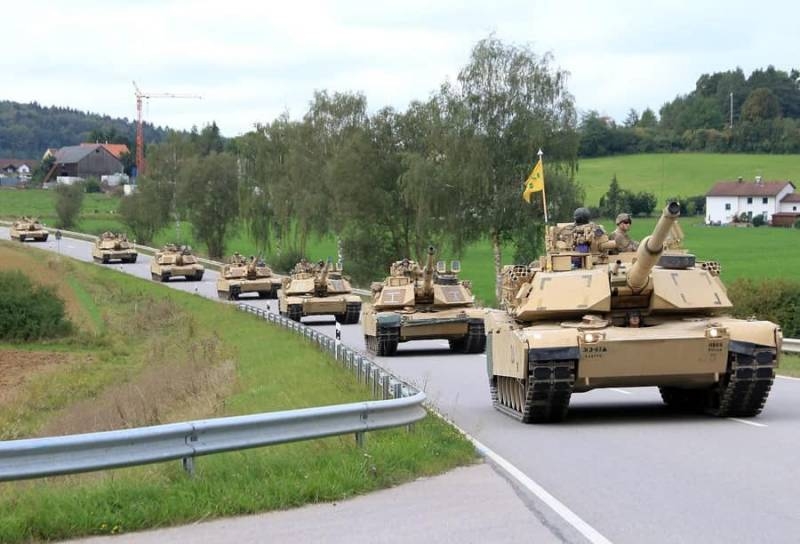 At the exercises in Germany BMP-2 APU was entrusted «cover up» column of tanks M1A1 Abrams of the US army