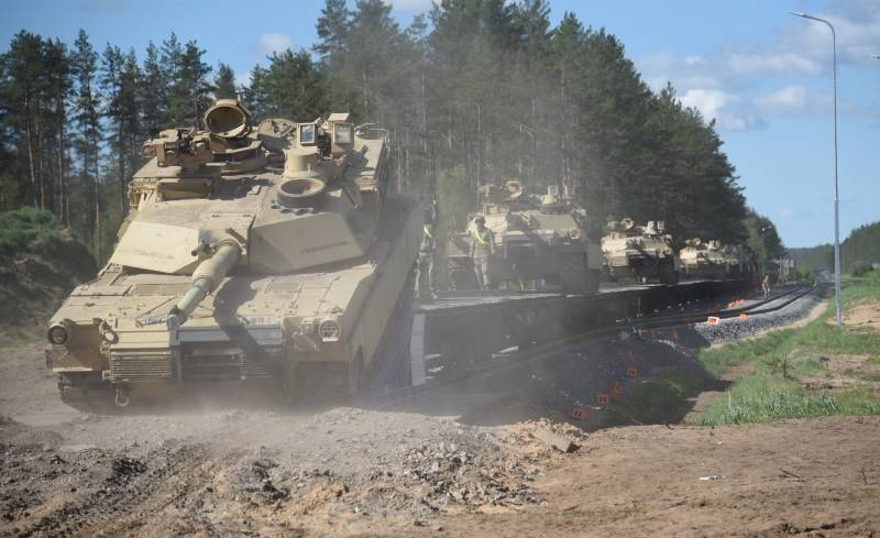 «The first branch to the Eastern Wall»: tanks in Lithuania «abrams» delivered on a new track to the border of Belarus