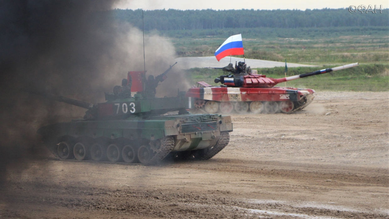 La victoria de Rusia sobre China en el biatlón de tanques 2020 trajo 39 segundos