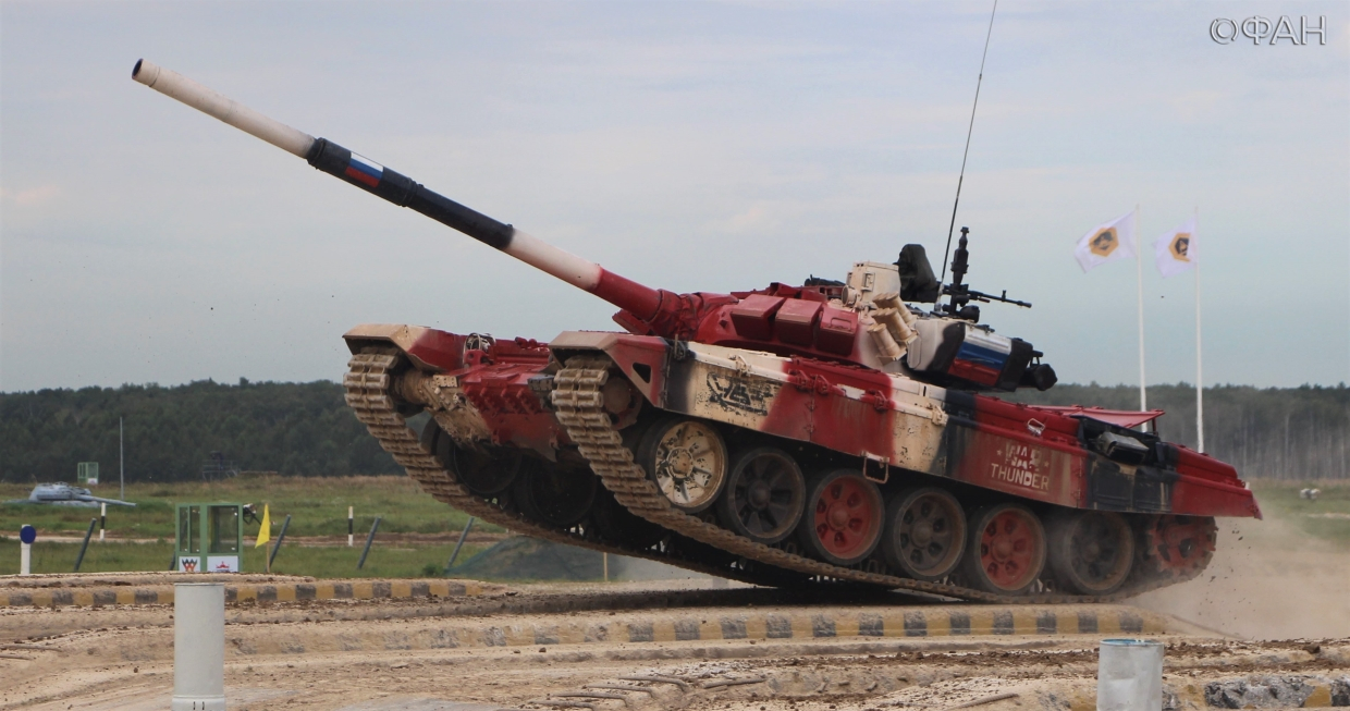 Russia's victory over China at the 2020 tank biathlon brought 39 seconds