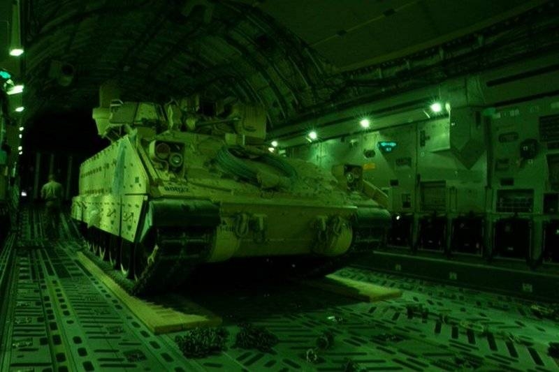 US deployed BMP Bradley to northeastern Syria