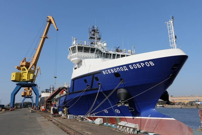 Terms of sea trials of the logistics support vessel «Vsevolod Bobrov»