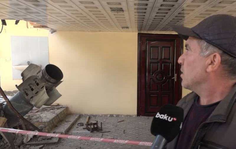 «Странная конфигурация»: Hay disputas en la red sobre la trama del canal de televisión de Bakú sobre un cohete que golpeó la casa.
