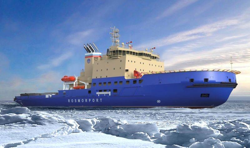 远东项目21900M2新型柴电破冰船在汉堡奠基