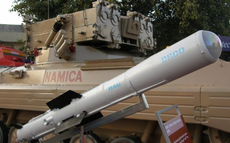 «shot - I forgot»: India has completed tests of the third generation ATGM Nag