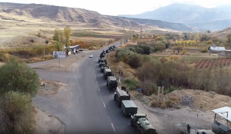 Garrisons from which Russian equipment was delivered to Karabakh: peacekeeping mission logistics
