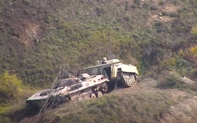 Le ministère de la Défense du Haut-Karabakh a diffusé une vidéo d'une colonne vaincue de l'armée azerbaïdjanaise