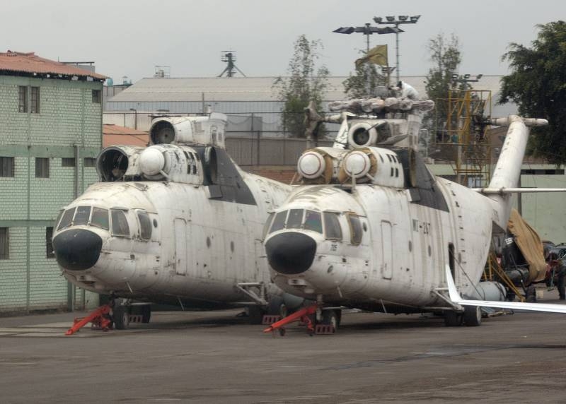 «Требовали слишком много вложений»: L'armée péruvienne a vendu des hélicoptères Mi-26