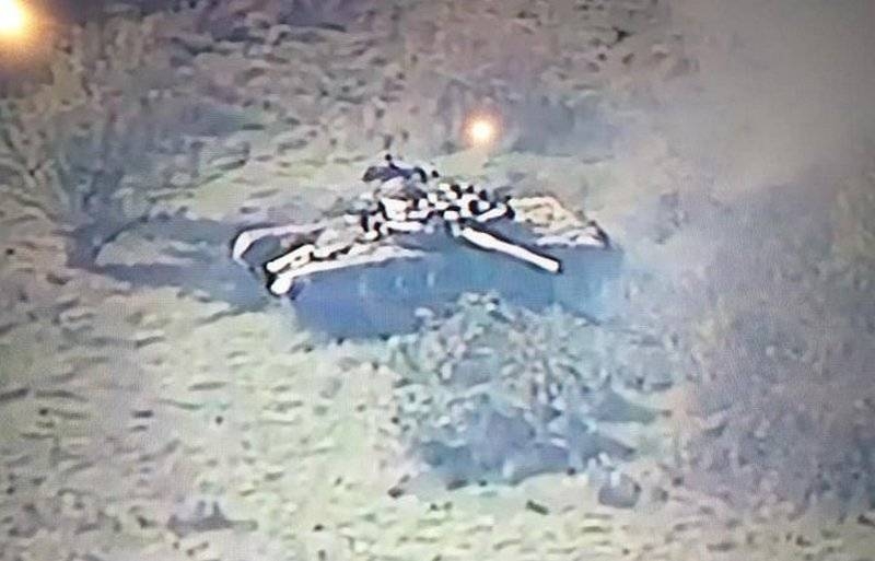 A video of the defeat of the Azerbaijani T-72 tank appeared on the web «Aslan» ATGM shot