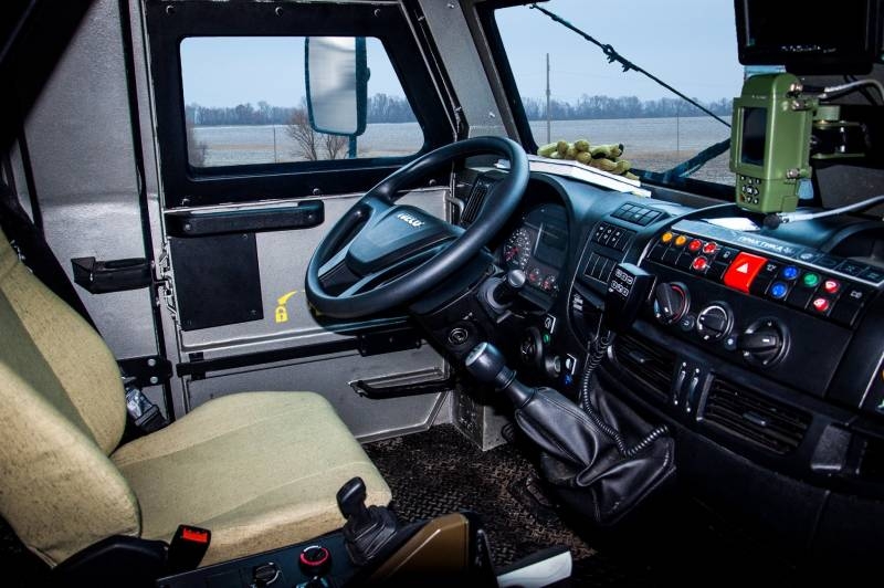 Shown the dashboard of the armored vehicle «Kazakh-2» for the Marine Corps of the Ukrainian Navy