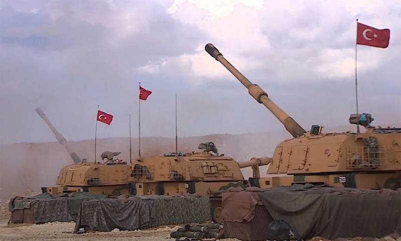 Турецкая артиллерия нанесла удар по отрядам сирийской армии на северо-западе Сирии
