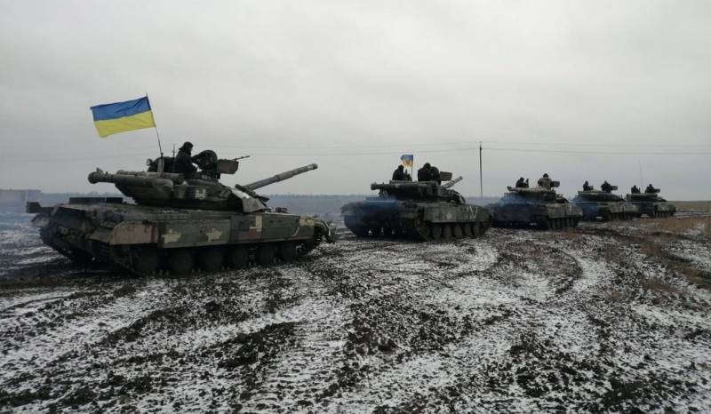 Ukrainian Armed Forces conducted maneuvers with T-64BM tanks «damask» on response «on a possible breakthrough of the enemy»