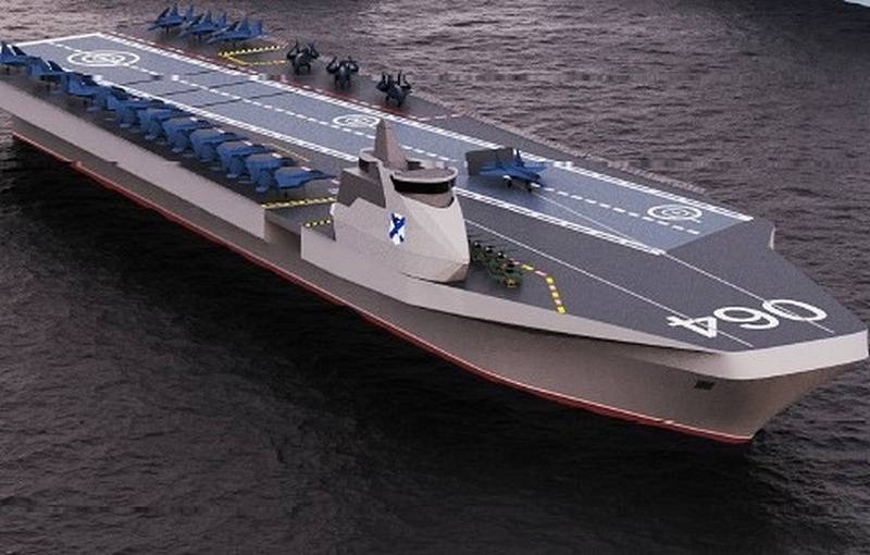 The sketch of a promising aircraft carrier from the Nevsky PKB in the US press was called «fantasies»