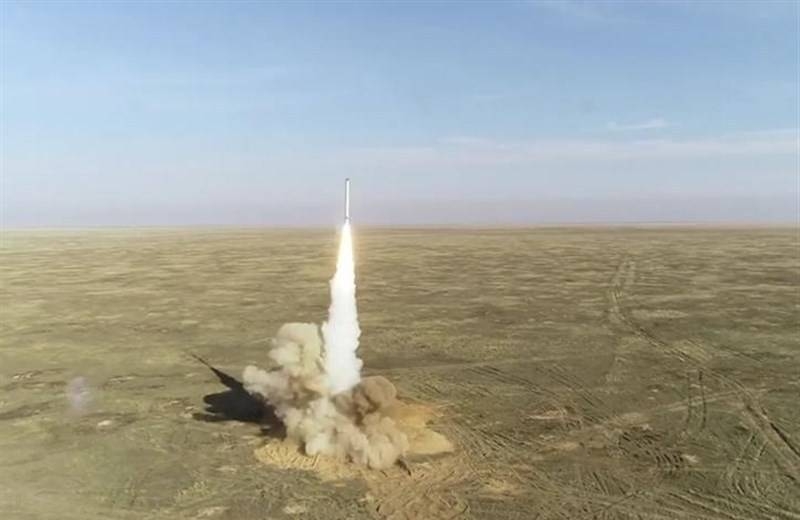 Iran conducted military exercises with a ballistic missile strike