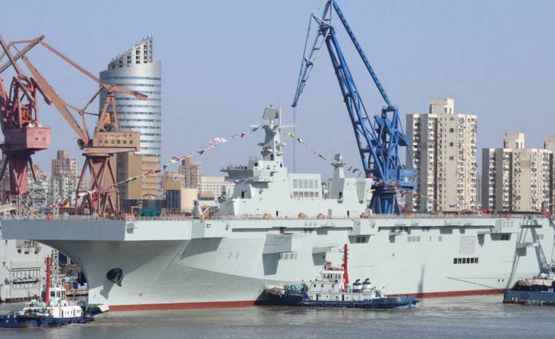 China launched the third universal amphibious assault ship of the Type project-075