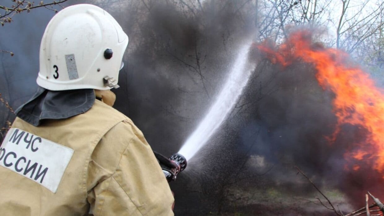 Eyewitnesses report a forest fire in the village of Verkhniy Yurt near Sochi