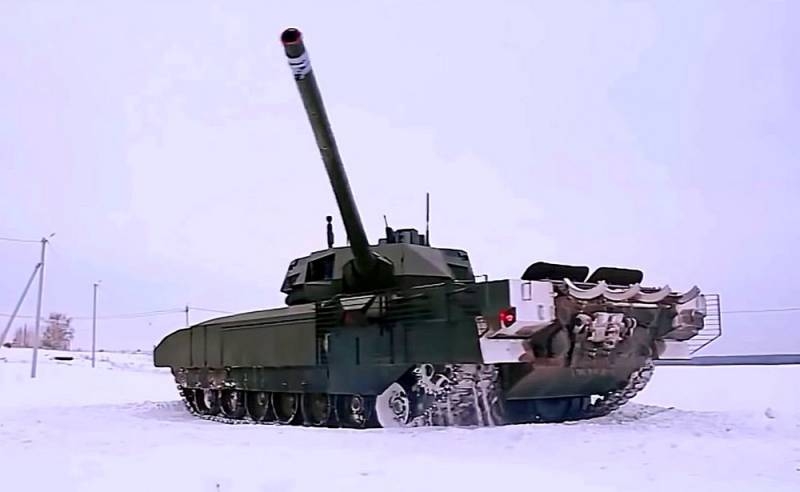 «El dúo de tanques rusos tiene sus raíces en el pasado.»: en Occidente apreciamos un par de T-72B3 y T-14