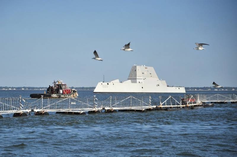В поисках применения: в США решили испытать эсминец Zumwalt в интеграции с беспилотным кораблём USV Sea Hunter