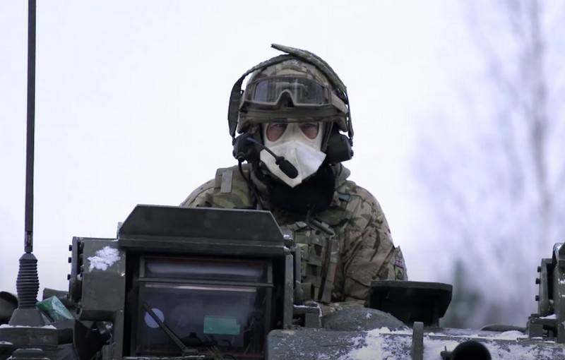 British troops conducted exercises in conditions «harsh Estonian winter»