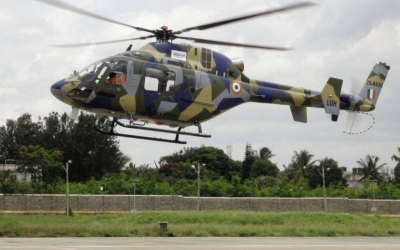 Indian light multipurpose helicopter LUH adopted by the army aviation