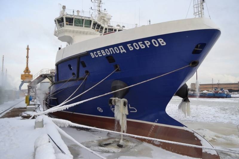Названы сроки выхода судна тылового обеспечения «Vsevolod Bobrov» на ходовые испытания