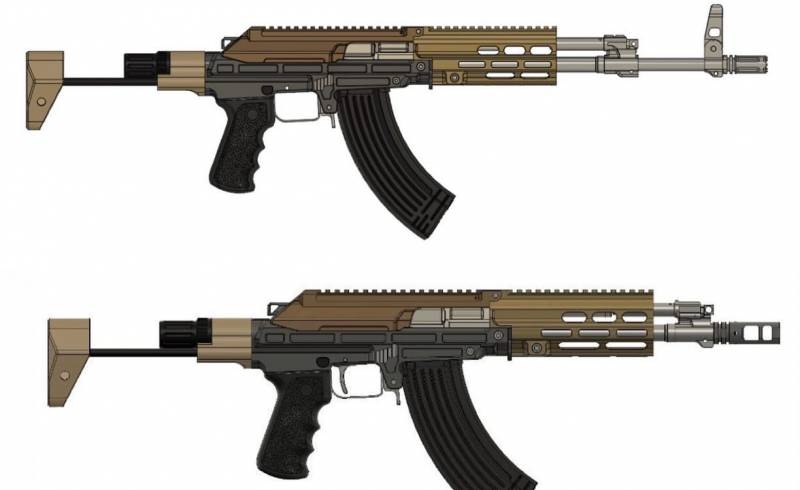 Ex fuerzas especiales estadounidenses anunciaron la creación del rifle de asalto AK-21 - armas «híbrido» AK-47 y AR-15