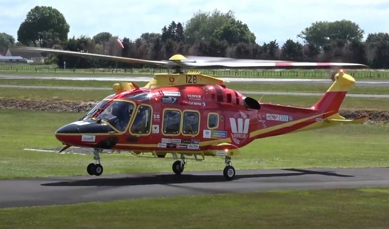 no despegó: publicó un video del accidente de un nuevo helicóptero italiano Leonardo AW169