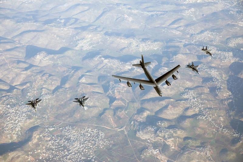 In the US media: American B-52Hs were escorted by Israel Air Force fighters with obsolete missiles