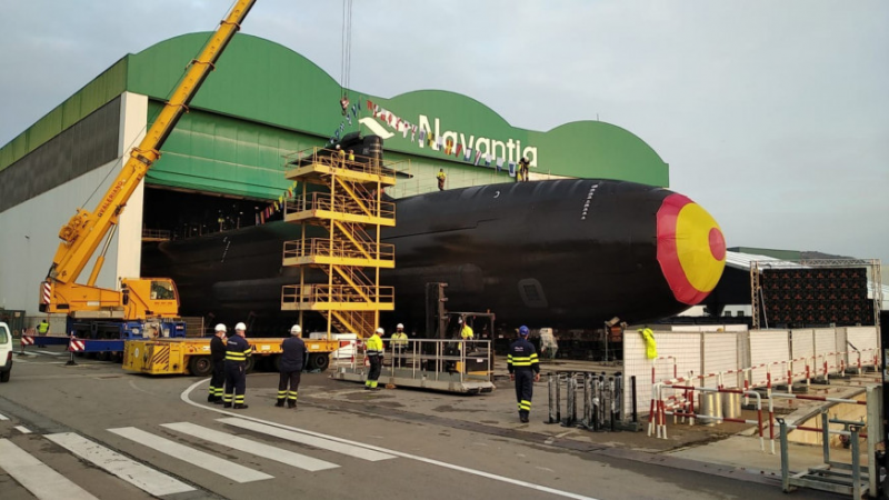 S-80 Plus项目的西班牙首艘潜艇“艾萨克·佩拉尔”号通过 16 铺设后数年