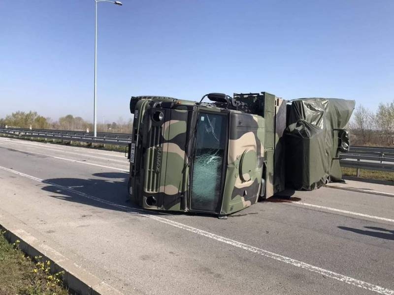 Russian ZRPK «C1 Carapace» Serbian army capsized near Belgrade