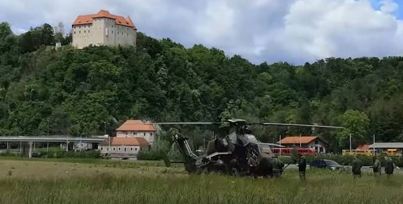 Вынужденная посадка на турецкий пляж вертолёта Ми-17 попала на видео