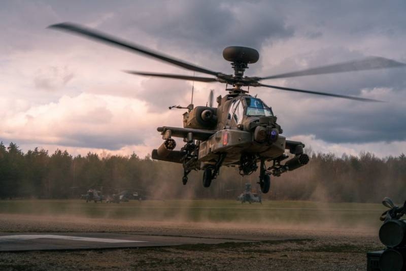 American attack helicopter AH-64 Apache will receive a new long-range missile to destroy ground targets