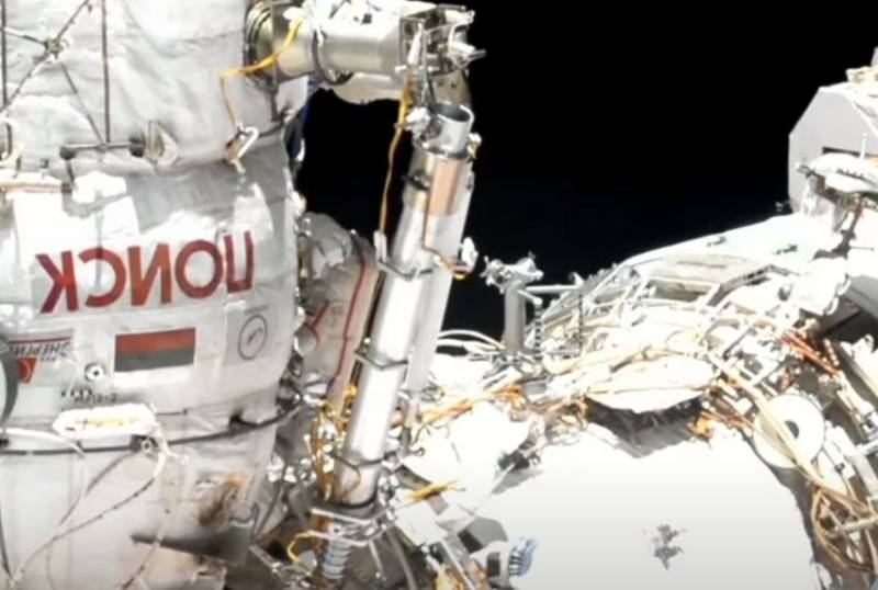 Russian cosmonauts Novitsky and Dubrov made a spacewalk on the ISS
