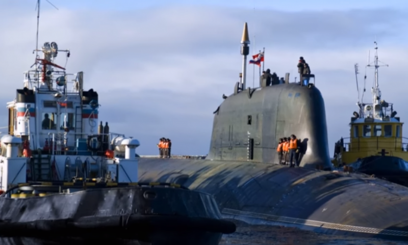 The first serial multi-purpose nuclear submarine of the project «Ash-M» «Novosibirsk» first went to sea