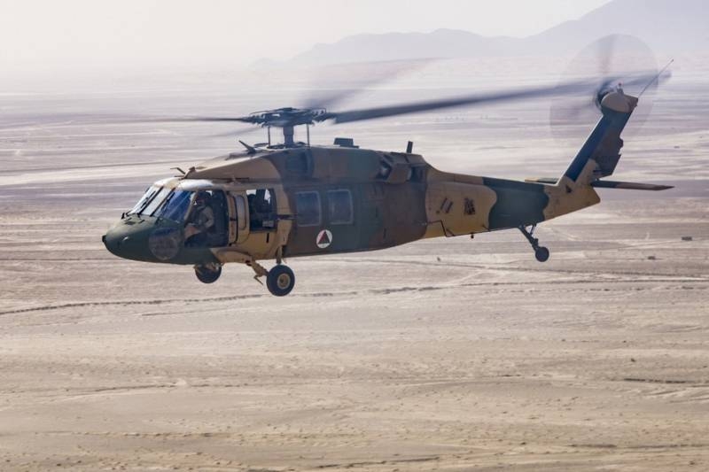 US donates seven new UH-60 Black Hawk helicopters to the Afghan army