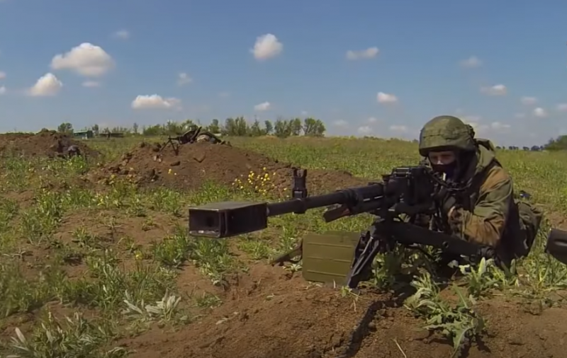 The DPR reported on the suppression of enemy firing points and losses on his part