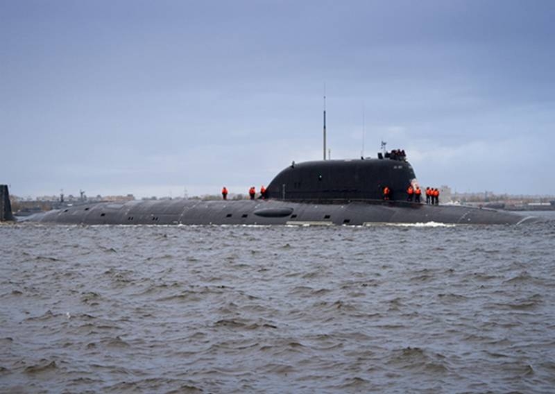 Multipurpose nuclear submarine «Novosibirsk» completed the first stage of factory sea trials
