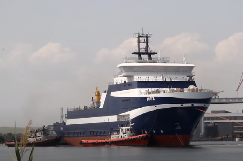 Ocean-class cable vessel launched in Kerch «Volga» project 15310