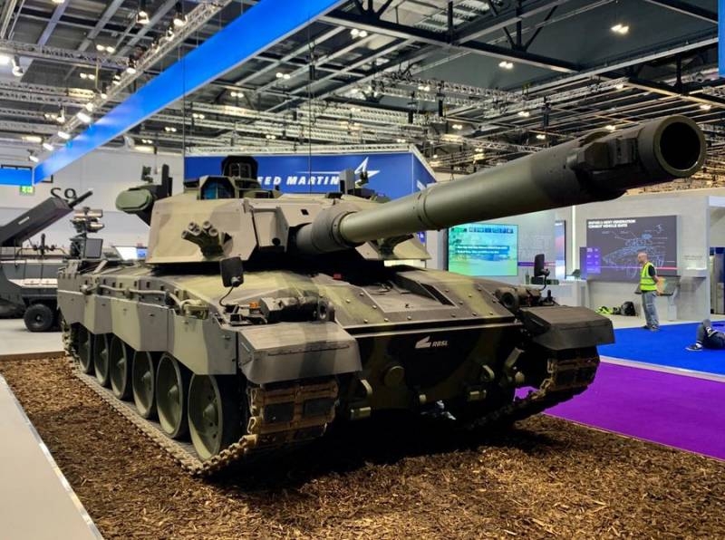 The final version of the modernized Challenger tank 3 shown in Britain